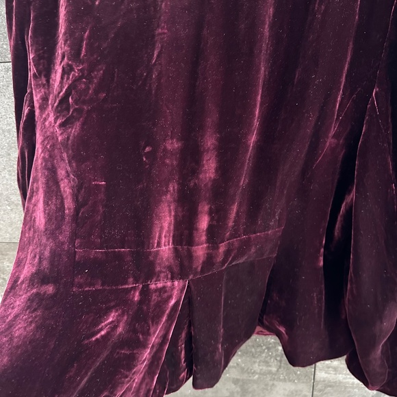 Nine West Woman Burgundy Velvet Jacket Size 18 W - Picture 9 of 9